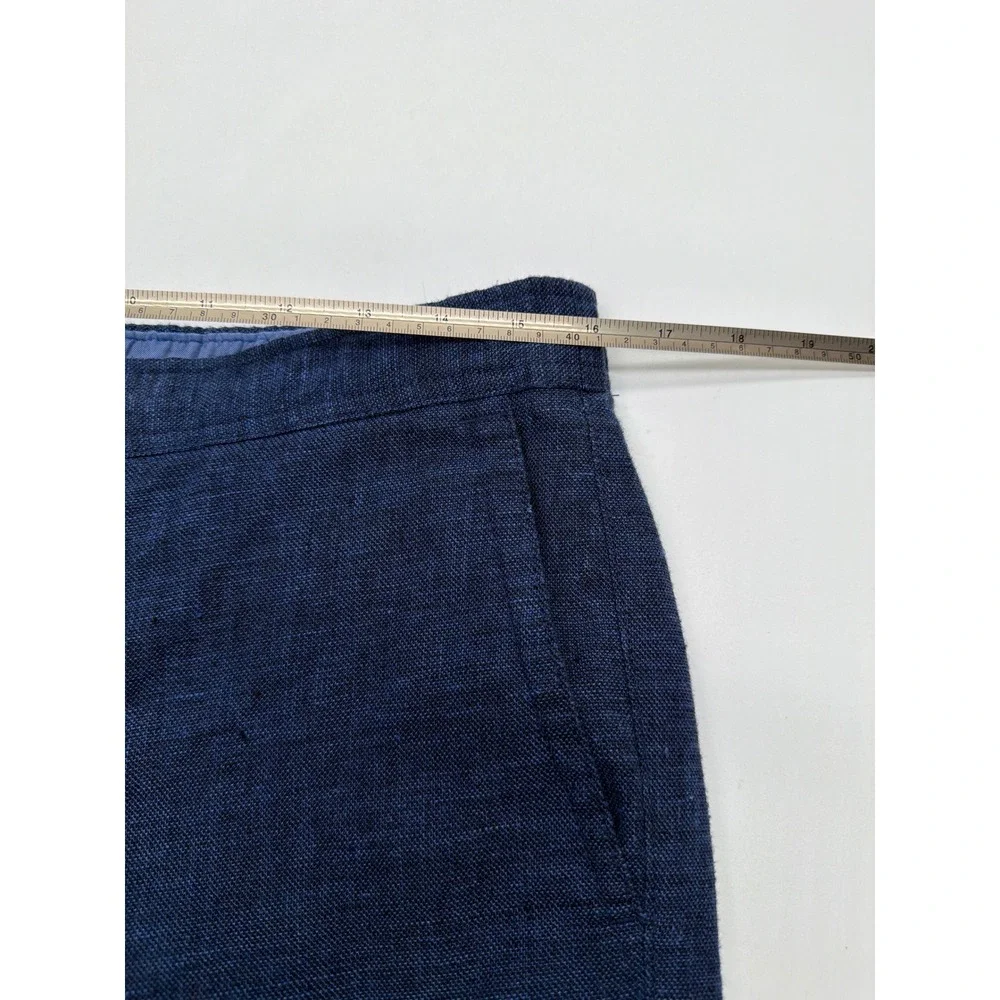 Tommy Bahama Mens Blue Linen Blend Relaxed Coastal Pants Size Medium 32x28